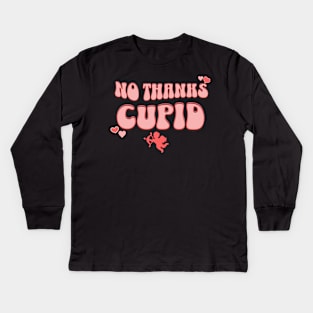 NO THANKS CUPID Kids Long Sleeve T-Shirt